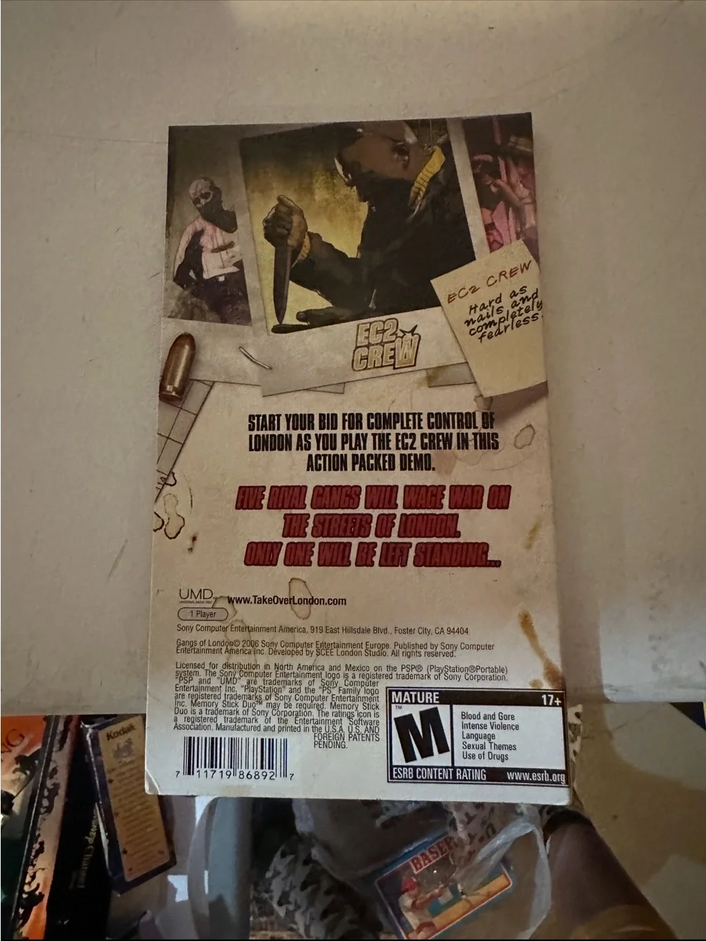 Sony PSP Gangs of London Demo Disc